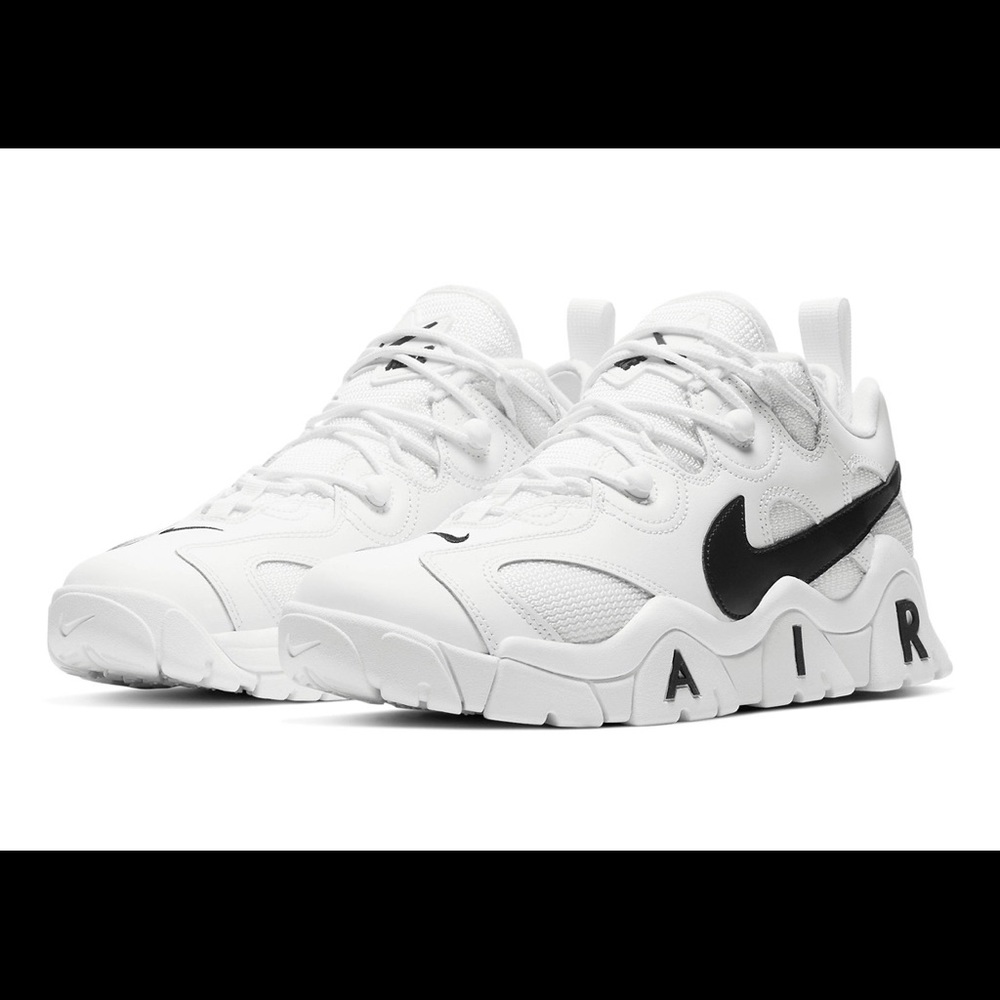 Nike Air Barrage Low Backs Up In Basic White